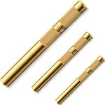 3 Pcs Brass Drift Punch Set, 3/4, 1/2, 3/8 Inch, 25075 25076 25077 Brass Punch Kit