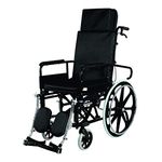 Vissco Imperio Reclining Wheelchair With Elevated Footrest, Black