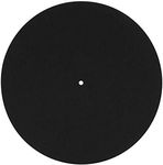 ASHATA Turntable Platter Mat, 2 pcs 12 inch Vinyl Record Players Turntable Home Disc Protective Non-slip Mat Replacement Accessories, Help Reduce Noise Due to Static and Dust