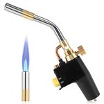 Holdfiturn MAPP Propane Torch Heavy Duty Brazing Torch Multi Purpose Gas Torch for Welding Paint Removal Cooking Searing (Gas Cylinders Not Included)