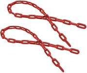 Toy Park 2 m Heavy Duty Children Outdoor Plastic Coated Iron Playground Swing Link Chain -Red