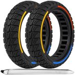 TOUBEUU Solid Tires 8.5x2 Inches for Electric Scooter, 50/75-6.1 Off-Road Replacement Wheels, Rubber Tyre 8-1/2'' for Gotrax GXL V2/XR/APEX & Xiaomi M365/M365 Pro/Pro 2/1S and All 8.5'' Scooter (2PCS)