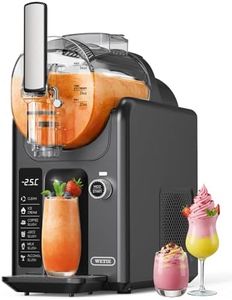 WETIE Slushie Machine, 82oz Slushy Maker with Adjustable Temperature, LED Display, Auto-Clean, 5-in-1 Frozen Drink Maker for Ice Cream, Frappés, Milkshake, Frozen Margaritas, 24H Running for Home