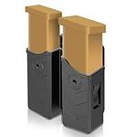 Universal Double Magazine Holster Mags Pouch, 9MM/.40 Cal Dual Stack Mags, Double Stack Mag Holder Fits Glock Beretta H&K Ruger S&W Taurus CZ Walther Sig Sauer Colt HS,Springfield Browning CANIK