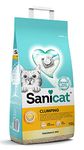 Sanicat - Clumping Unscented Cat Litter | Made of natural minerals with guaranteed odour control | Absorbs moisture and makes cleaning easier | 10 L capacity