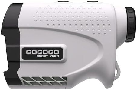 Gogogo Sport Vpro Golf télémètre laser 1100M avec interrupteur de pente, bande magnétique, télémètre de golf grossissement 6X, mode tournoi, FastFlagLock avec vibration de pouls pour la chasse au golf