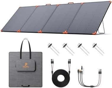 ZOUPW 350W Portable Solar Panel, N-Type 16BB 25% High Efficiency Foldable Solar Charger for Jackery/EcoFlow Delta/Anker Solix C1000/Bluetti,IP68 Waterproof OffGrid Power for RV Camping Power Backup
