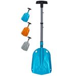 G2 Backcountry Lightweight Telescopic Avalanche Snow Shovel, Storage Down to 13 inch, Durable Aluminum Alloy Material, ABS Anti-slip Proof Handle, Compact Storage Size (Blue)