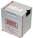 00801-0638 Battery 12 Volt Gray Genuine Power Wheels Fisher Price Grey 12V