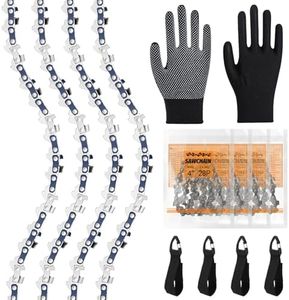 4 Stück Sägekette GTA 26 4 Zoll Mini Kettensäge Ketten kompatibel zu Stihl 3670000028, 1/4"LP 1,1mm 28 Treibglieder