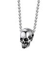 PROSTEEL Skull Necklace for Men, Skeleton Pendant Necklaces Silver, Retro Hip Hop Punk Style, Gothic Halloween Jewellery Stainless Steel, Send Gift Box