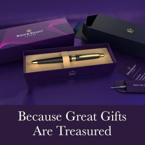 Bond & Regent Rollerball Pen – Black Gold Finish
