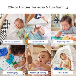 LOVEVERY Play Gym – Baby Activity Mat with Developmental Toys
