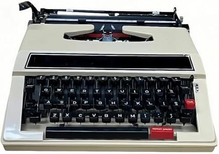 ZHOUTOO Vintage Mechanical English Typewriter with Original Carrying Case - Smooth Keys for Easy Typing - Manual Typewriter Ideal for Writers, Collectors, and Office Use