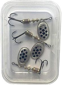Mepps Aglia Special Trout Fishing Spinner, ARGENT POINTS NOIRS PAR 3, 1