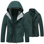 Diamond Candy Womens Winter Ski Jacket, 3-in-1 Warm Waterproof Coat with Windproof Fleece Liner