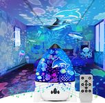 Star Night Light Projector for Baby, Best Gifts Toys for Kids, Rechargeable Rotating LED Lamp with Remote and 8 Films,Built-in 4 Songs and 7 Lighting Modes for Boy Girl Children Bedroom daphomeu Decor