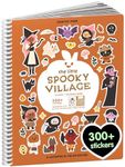 Spooky Village Halloween Stickers for Kids by Cupkin, Toddler Sticker Book, Halloween Toys Activity Book, Toddler Travel Essentials, 300+ Halloween Stickers + 8 Sticker Scenes and Coloring Pages