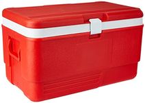Aristo Insulated Chiller Ice Box with Plug|Standard Size for Travel Party Bar Ice Cubes | Cold Drinks | Medical Purpose |48 Litre,Red