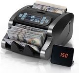 MUNBYN IMC07 Money Counter Machine Count Value, UV/MG/IR/MT/DD, USD/EUR Bill Counter, 1300 Bills/min, Add+Batch Mode Money Counter, LCD Display, 2 Years Warranty