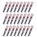 Bicaster 24pcs Archery Aluminum Pins + PC Pin Out Nocks for ID 4.2mm Shaft (Transparent)