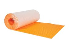 Schluter Systems Self-Adhesive Peel And Stick Ditra Heat Membrane 134.5 Sq Ft (12.5 Sq M) Roll DHPS512M Features Mortar-Free Waterproofing Underlayment, Floor Warming, Uncoupling Mat