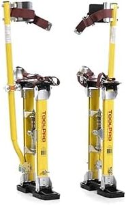 Professional Grade Adjustable Magnesium Drywall Stilts - for Drywall Installation, Painting, and More. (18-30 in.)