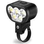 Magicshine Monteer 5000S Storm MTB Headlight, 5000 lumens of max Verified Output. 3200 Lumen Flood, 2000 Lumen spot, IPX5 Waterproof Mountain Bike Light with USB Rechargeable Battery Pack