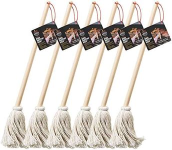 Better Grillin BBQ Bastin Mop Basting Barbecue Brush/Mop Easily Applies Marinades, Sauces, Washes Out, 16in Handle, 6pk