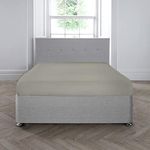 Appletree 200TC 35cm Deep Fitted Sheet, 100% Cotton Silver, King