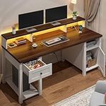 EnHomee 55" Computer Desk with Draw