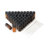 BKMAMLAB 10ml Amber Small Glass Vials 50pcs with Screw Caps(50pcs)