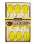 Melville Candy Lemon Honey Tea Spoons Stirrers, Made With Real Honey Gift Box, Pack of 6