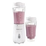 Hamilton Beach 51102V Shakes and Smoothies with BPA-Free Size: 14 oz. Personal Blender, 2 Jars-White