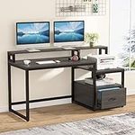 Tribesigns Computer Desk with File 
