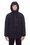 Alpine North Men's Vegan Down Mid-Weight Quilted Puffer Jacket (BLACK, L)