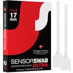 Sensor Swab ULTRA 17mm Swabs - Camera Sensor Cleaner Swabs for Cleaning APS-C Mirrored or Mirrorless SLR & DSLR Cameras. Canon, Nikon, Sony - Sensor Dust & Oil Remover (Pack of 12)