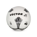 Vector X Venus TPU Machine Stitched Football |Training |Match |Sports |Playing |Practice |Color : White-Black||Size : 5