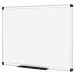 VIZ-PRO Magnetic Dry Erase Board/Whiteboard, 120 X 60 cm, Silver Aluminium Frame