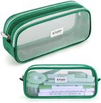 KALIDI Clear Pencil Case Large Pen Bag Stationery Pouch Cosmestic Make up Bag for Student School College Office