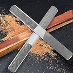 ANDGOO (2 Pack) 4 Way Wood Rasp File, Premium Grade High Carbon Hand File and Round Rasp, Half Round Flat & Needle Files. Best Wood Rasp Set for Sharping Wood and Metal Tools