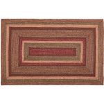 VHC Brands Cider Mill Primitive Jute Area Rug Rectangle Decor w/Floor Pad 60"x96"