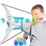 HYES Water Balloon Launcher Slingshot with 12 Reusable Water Balloons, 1 Storage Bag, Water Balloons Quick Fill for Kids Boys Teens Adults, Summer Gift Toys Games for Outdoor Fun, Blue