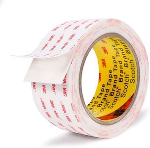 3M Double Sided Tape 2in X 9.85ft，Heavy Duty Removable Mounting Tape, Picture Hanging Adhesive Strips