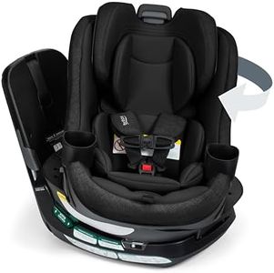 Britax Galaxy360 Slim Rotating Convertible Car Seat, 2-in-1 Rotating Car Seat for Infants & Toddlers with 360 SwivelSmooth Steel Ring, Extended Rear-Facing and ClickTight Installation – Raven Black