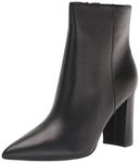 Marc Fisher Women's Glorena Ankle Boot, Black Leather, 9