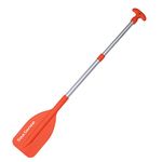 SeaSense Adjustable Telescoping Mini Paddle and Hook, 22 to 42-Inches, Orange