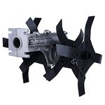 GIGAWATTS XLNT Brush Cutter Tiller Head Agriculture Attachment Rotary Blade Cultivator Gardening Tools Lawn Weed Puller for Farm Lands