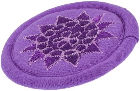 TOYANDONA 1pc Singing Bowl Cushion Embroidery Accessories Meditation Sound Bowl Mat Tibetan Bowl Pad Round Pillow Ring Cushion Singing Bowl Accessories Singing Bowl Cloth Mat Cotton Purple
