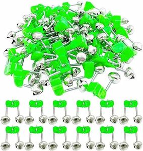 30 pcs Plastic Fish Rod Bell,Fishing Bells Clips,Fish Bite Alarms Ring Dual Alert